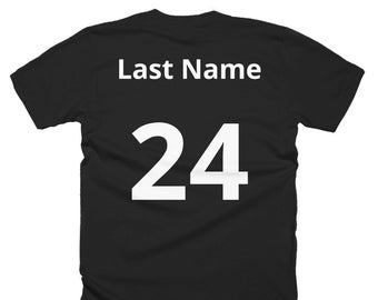 Customized Personalized Sports Team Shirt, Youth and Adult Sizes, Custom Shirt with Team Name Player Name and Jersey Number