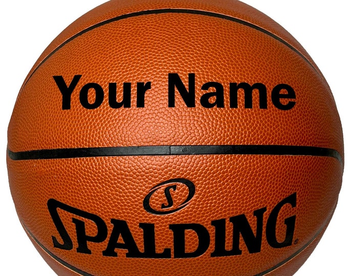 Customized Spalding TF250 Basketball, Multiple Sizes Personalized Indoor Outdoor Basketball