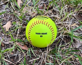 Customized Personalized Franklin OL1000 Softball, Practice Play Custom Softball Gift