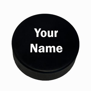 Customized Personalized Hockey Puck, Great Gift