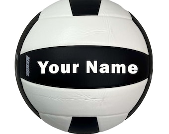 Customized Molten L2 Black and White Volleyball, Official Size and Weight, Great Custom Volleyball Gift