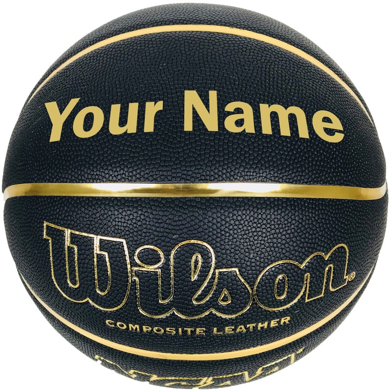 Customized Personalized Wilson NCAA Black and Gold Basketball Etsy