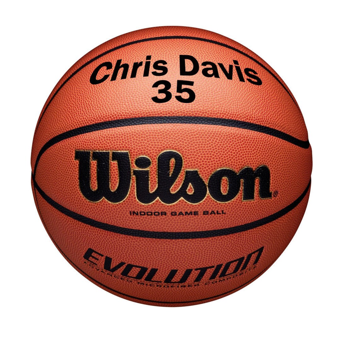 Customized Personalized Wilson Evolution Basketball With Jersey Number