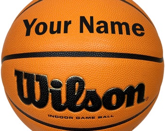 Customized Personalized Wilson NCAA EVO NXT Basketball Indoor Size 29.5” or 28.5” Gift