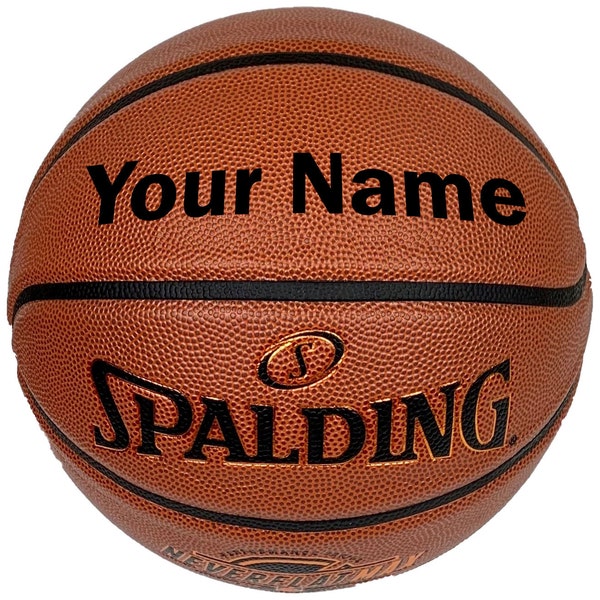 Customized Personalized Spalding Neverflat Indoor Outdoor Basketball Size 29.5"