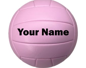Customized Personalized Pink Volleyball, Official Size and Weight, Perfect Custom Volleyball Gift