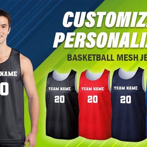 Customized Basketball Mesh Jersey Colors