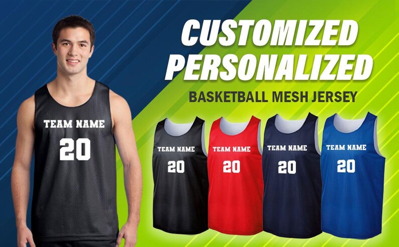 Customized Basketball Mesh Jersey Colors