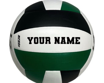 Customized Molten L2 Black and Green Volleyball, Official Size and Weight, Great Custom Volleyball Gift