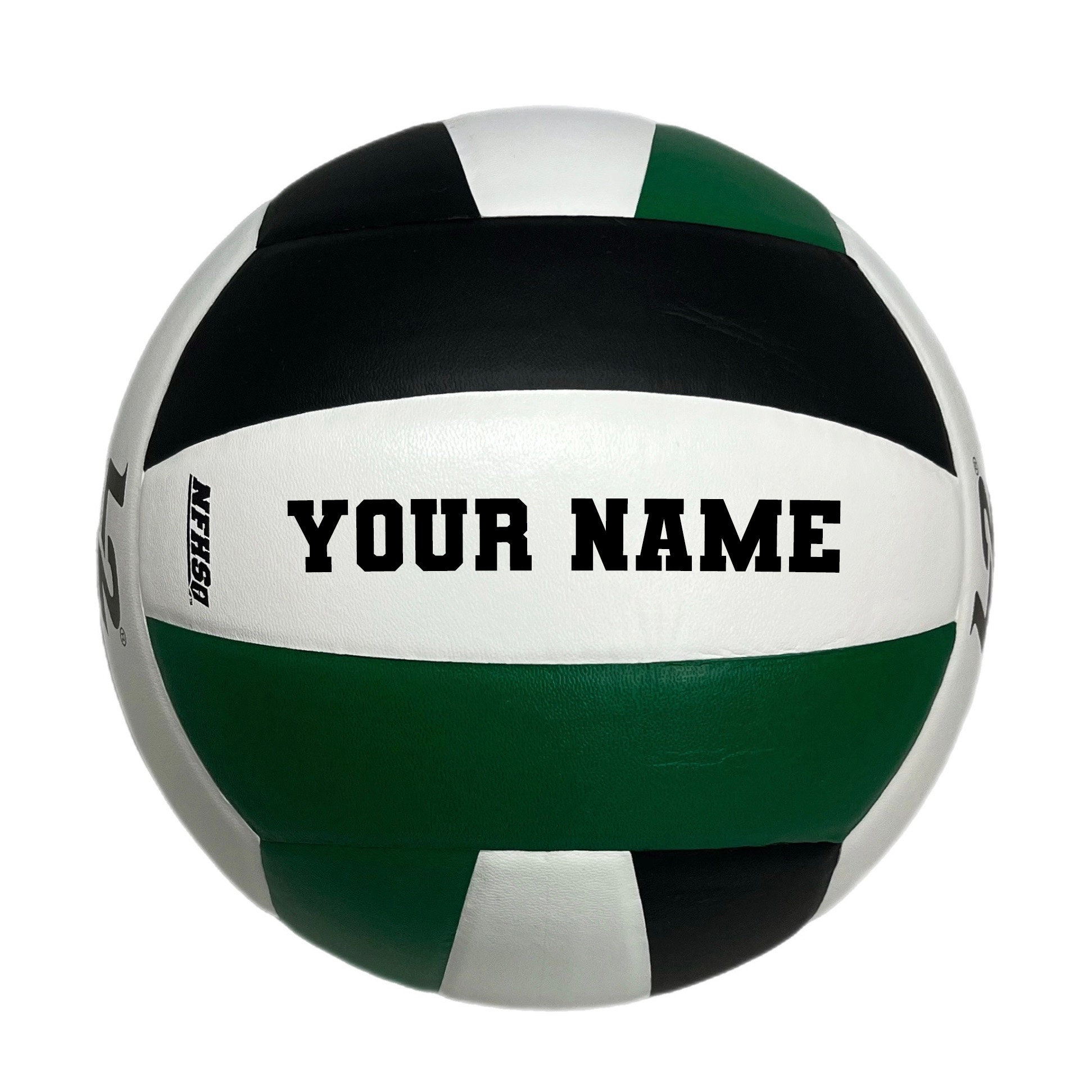 Customized Molten L2 Black and Green Volleyball, Official Size and