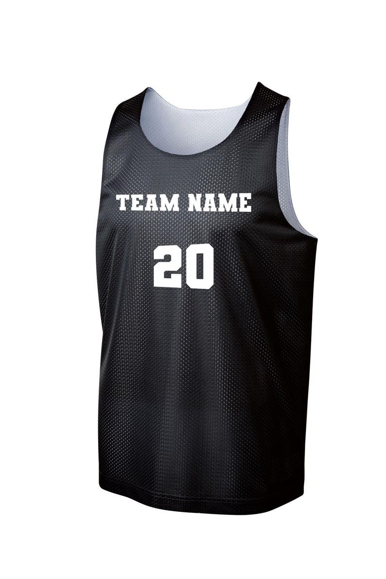 Customized Basketball Mesh Jersey Black