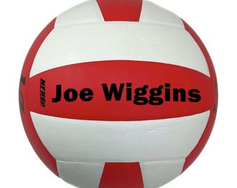 Customized Molten L2 Red and White Volleyball, Official Size and Weight, Great Custom Volleyball Gift