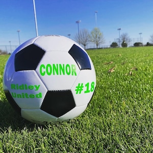 Customized Personalized Soccer Ball, The Perfect Soccer Gift, Multiple Soccer Ball Sizes