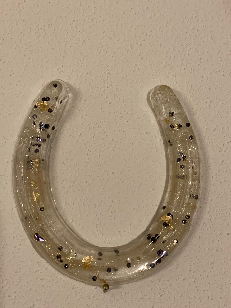 Horse hair keepsake memorial resin horse shoe preserving your Etsy