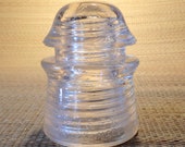 Pyrex Clear Glass Insulator Vintage Made in USA