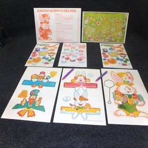Easter Bunny&#39;s Helper ~ 1979 From Current, Inc. ~ Assorted Easter Decorations