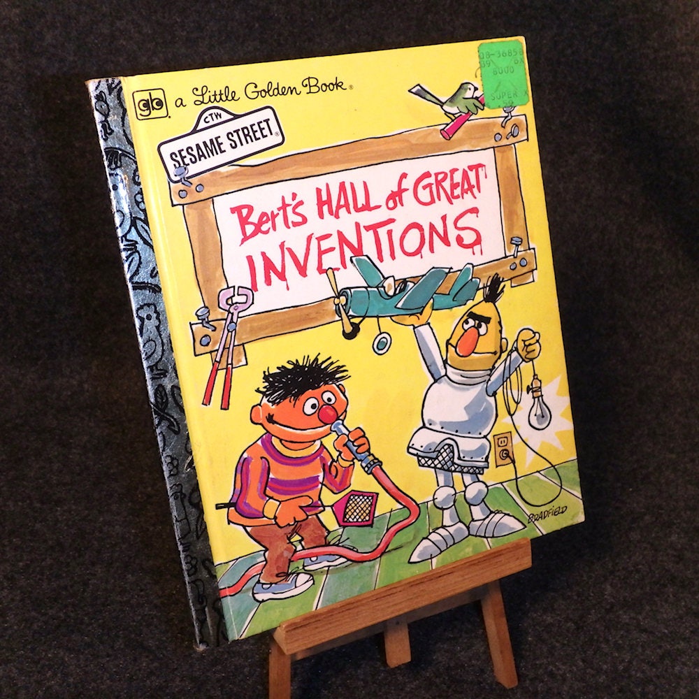 Hall de grande Inventions de Bert - Golden petit livre - Sesame Street - 1978
