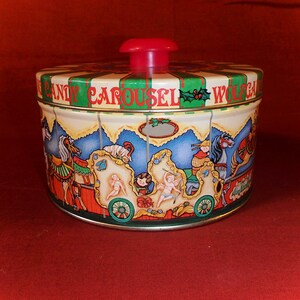 Wolfgang Candy Carousel Collectible Tin - Etsy