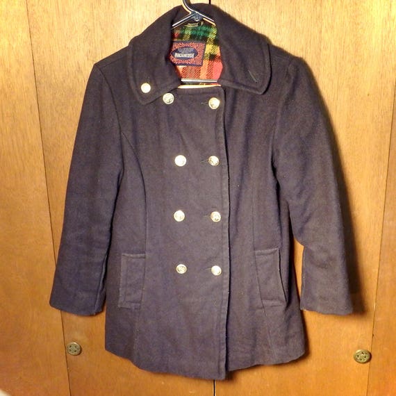 Mackintosh Brand Peacoat Navy Blue Vintage 1960's - Etsy