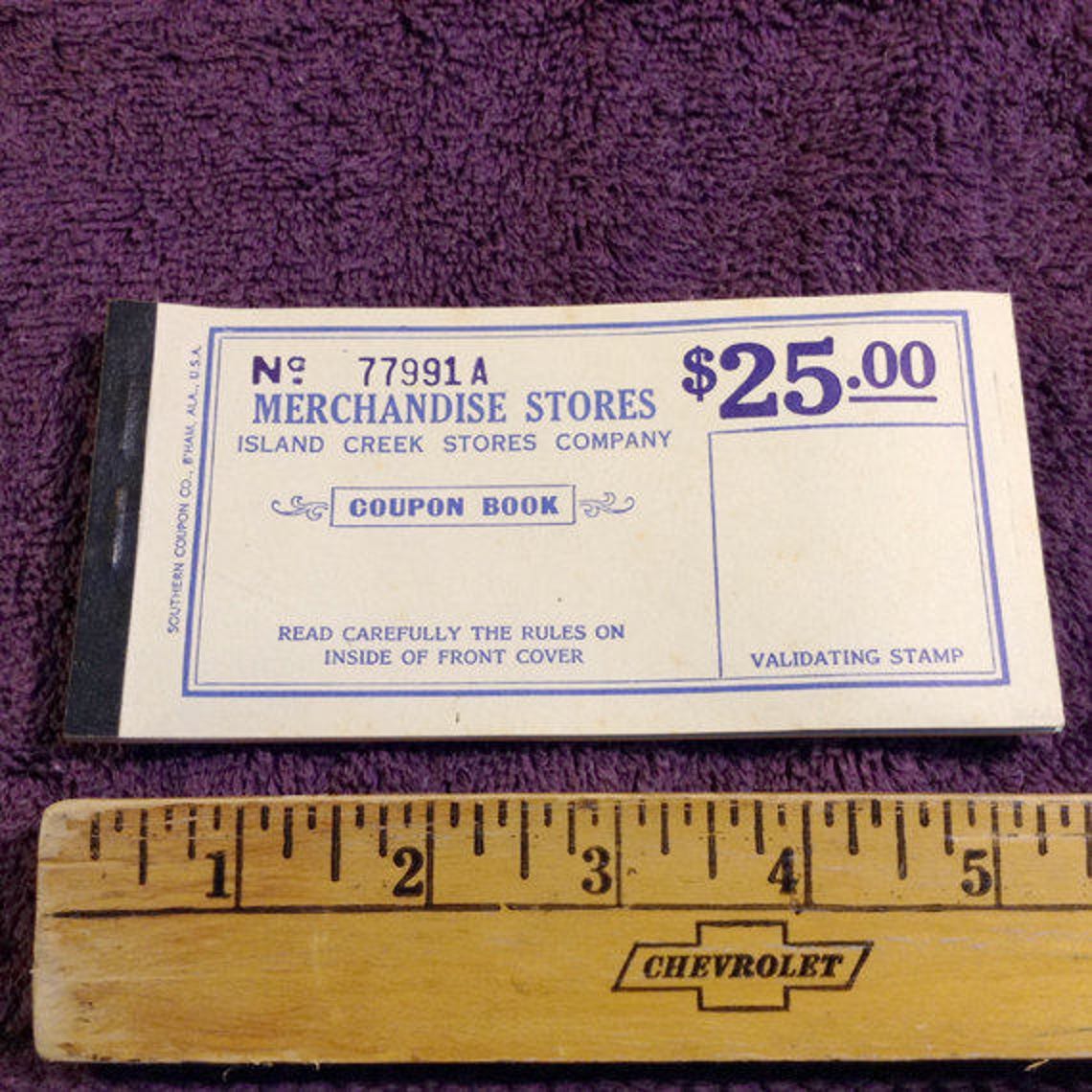 Island Creek Stores Company Scrip Coupon Book Advance Pay