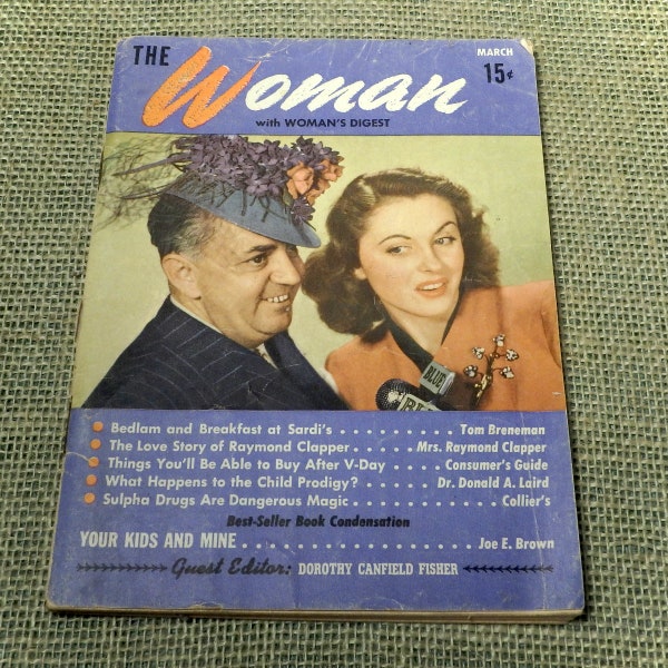 The Woman with Woman's Digest ~ Vintage March 1945 Issue