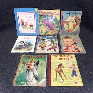 Vintage Storybooks ~ Group of 8 ~ Collections or Crafting