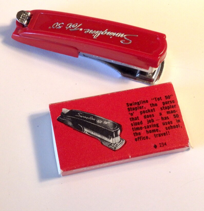 Vintage Classic Swingline Tot 50 Stapler and Staples Etsy