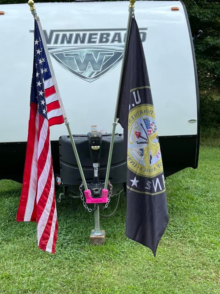 RV Flag Pole Holder Hitch It Flag Pole Holder Camper Flag Mount RV