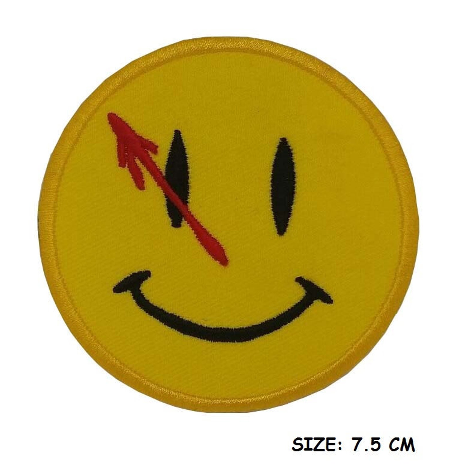 Smiley face laughing bullet emoji cool kids embroidered iron Etsy