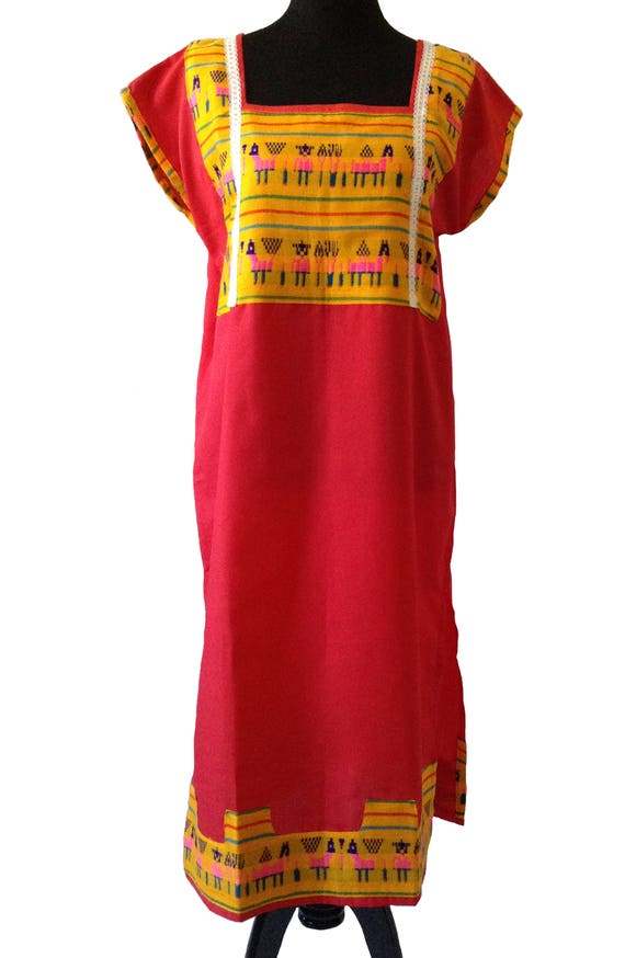 mexican red dress