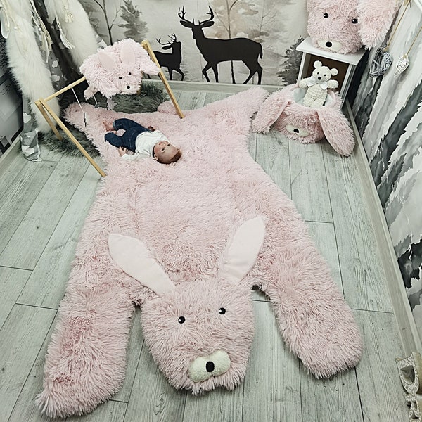 Bunny Rug Etsy
