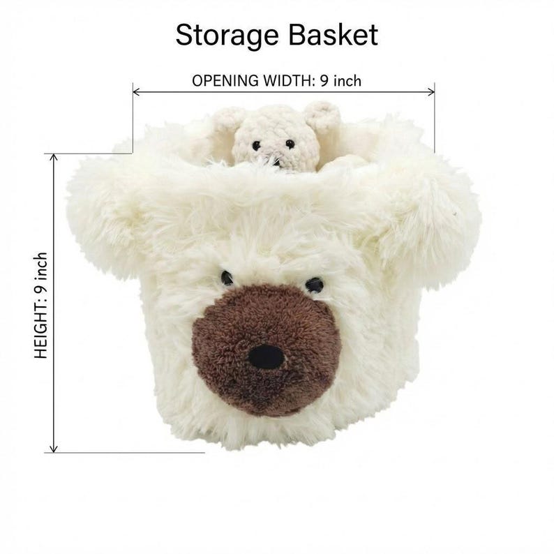 Alfombra de oso polar para la habitación del bebé - Alfombra de juego mullida, decoración personalizada con temática de bosque para bebés imagen 12