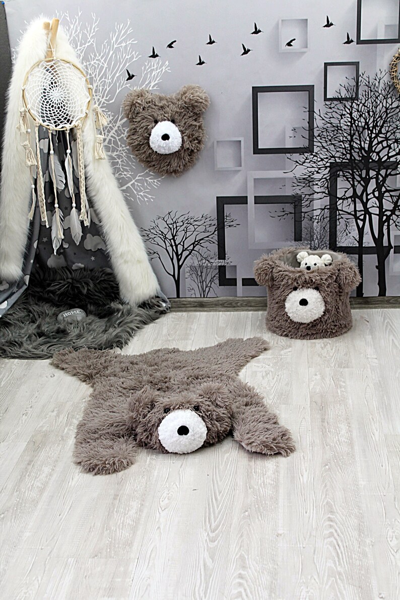 Personalized Handmade Bear Nursery Rug Cute Rug Nursery Rug Etsy