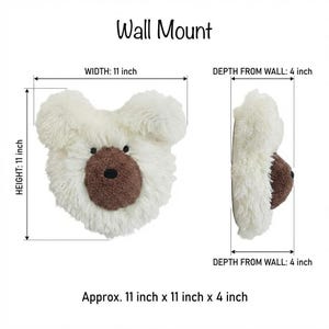 Alfombra de oso polar para la habitación del bebé - Alfombra de juego mullida, decoración personalizada con temática de bosque para bebés imagen 11