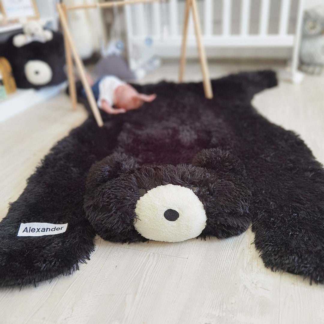 Custom Bear Nursery Rug for Baby Boy Woodland Adventure Etsy