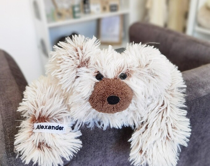 Customized Personalized Minky Bear Lovey for Adventure Nursery and Baby Bedroom Decor