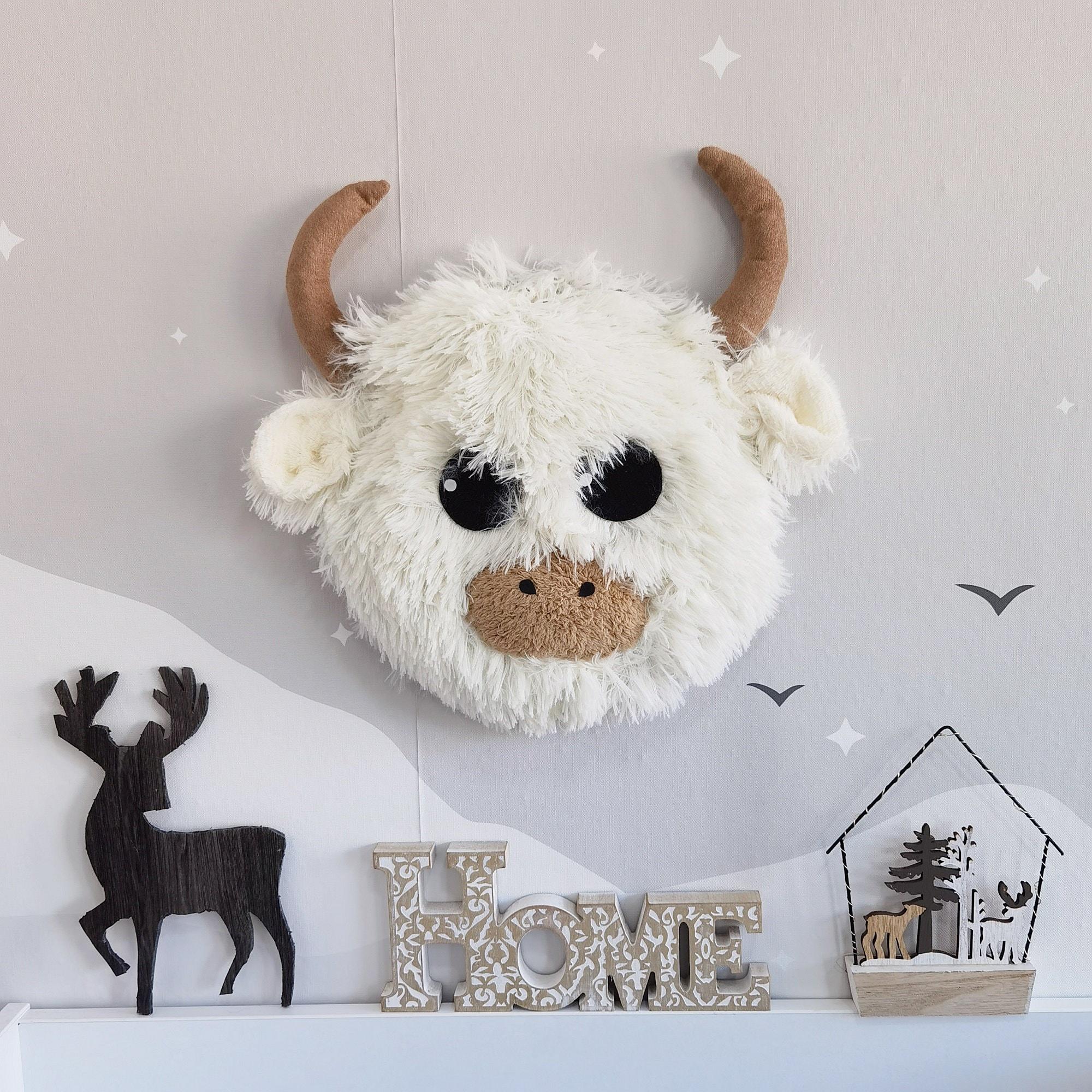 Set Di 4 Sottobicchieri Fluffy Highland Cow – Mucca Di Montagna – Regalo Originale – 9,5 Cm