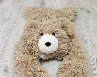 Bear Lovey Blanket - Personalized Minky Security Blanket for Baby Comfort
