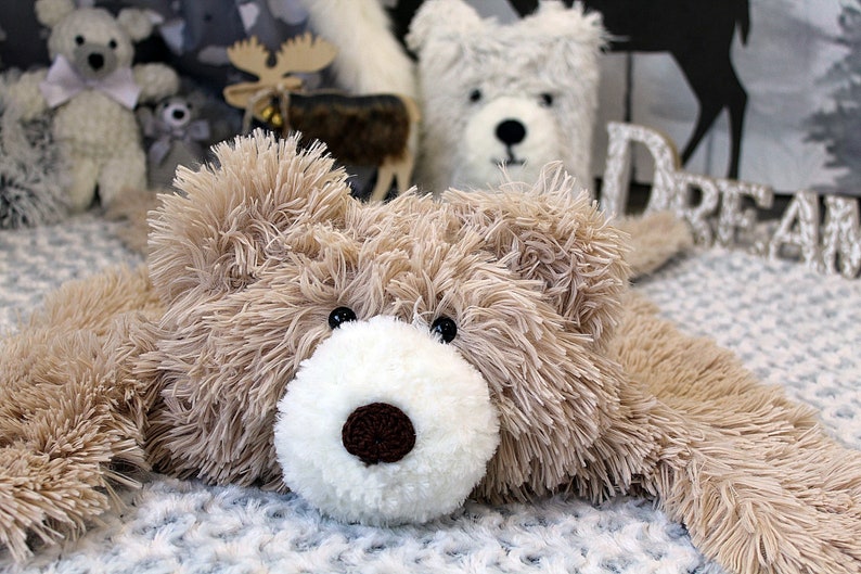 Animal rug Woodland bear Bear rug for kids Kids rug Etsy