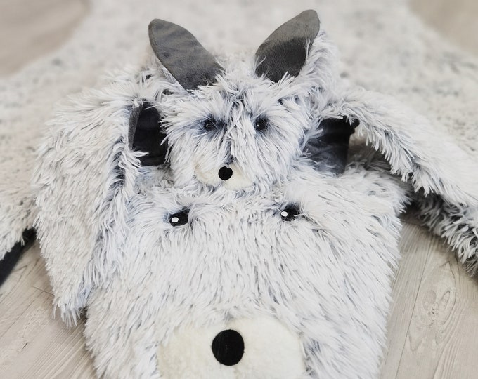 Personalized Minky Bunny Lovey - Custom Embroidered Baby Comforter, Unique Shower Gift, Nursery Decor