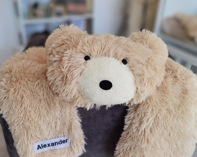 Handcrafted Bear Rug for Nursery | Woodland Adventure & Bear Decor | Baby Boy Nursery Rug | Unique Baby Shower Gift