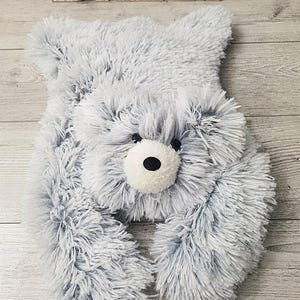 Gray Bear Head Wall Mount - Faux Taxidermy Nursery Decor - Woodland Animal Trophy image 4