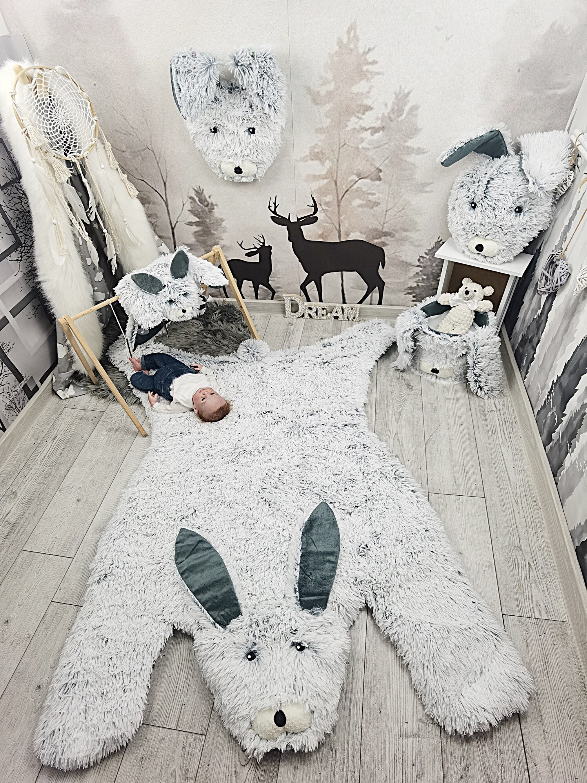Bunny rug baby sale