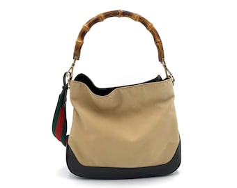 Authentic Gucci Vintage Bamboo Hobo Bag With Strap - Etsy