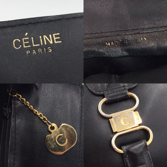 Authentic CELINE Vintage C logo shoulder bag - image 9