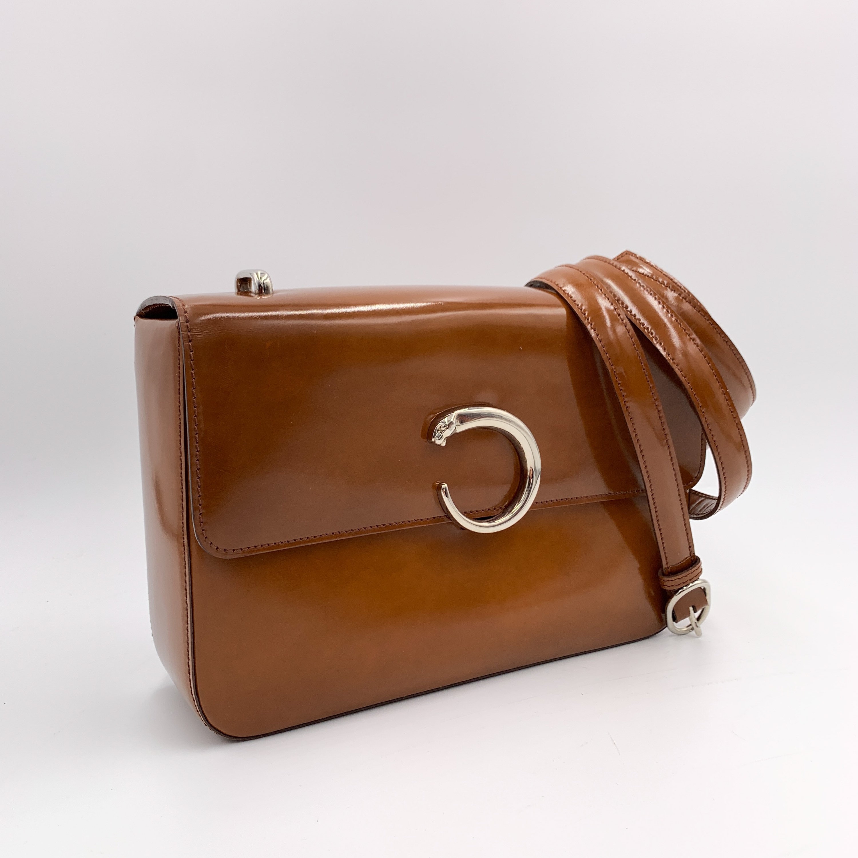 Authentic CARTIER Vintage Panthere Patent Shoulder Bag - Etsy