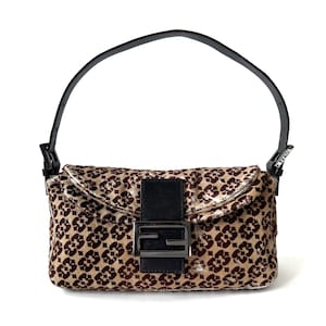 FENDI Authentic Vintage FF Logo Shoulder Bag