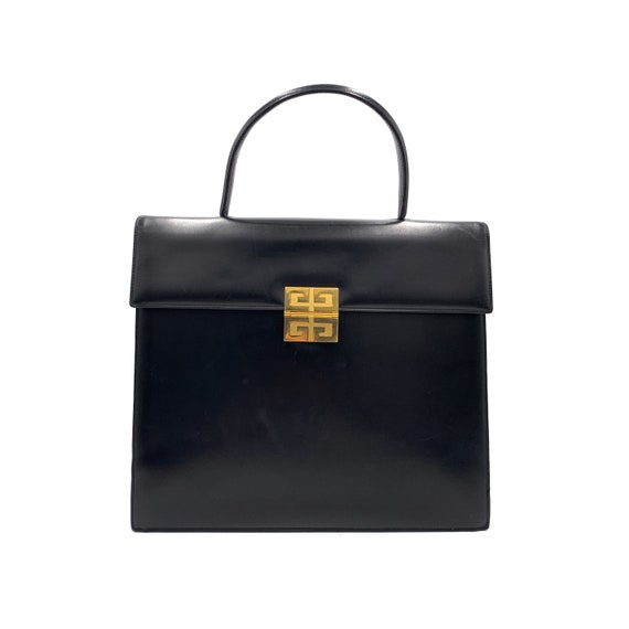 本物の GIVENCHY ヴィンテージ 4G ロゴ トップハンドルバッグ 本物の GIVENCHY ヴィンテージ 4G ロゴ トップハンドルバッグ