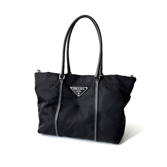 Prada Bag Authentic Vintage Prada Tote Bag Black Nylon 