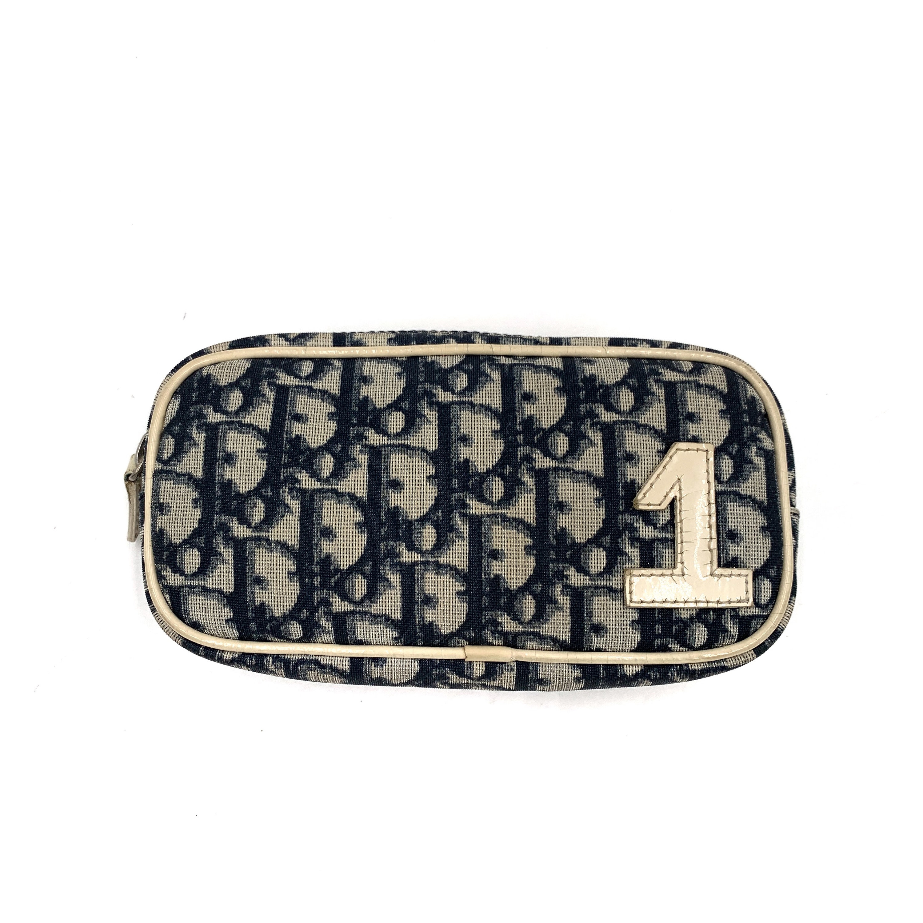 バッグ Christian Dior Vintage Trotter Pouch Christian Dior Vintage Trotter Monogram Pouch Wrist Bag Pink
